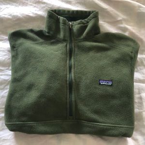 Patagonia Green Quarter Zip Sweater